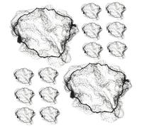 FOMIYES 15pcs Mini Hair Net for Ballet Buns Invisible Mesh Hair Accessories for Dolls Boys and Girls Women for Wig Styling and Dance Practice