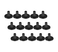 FOMIYES 15pcs Professional Drum Cymbal Sleeves Set Plastic Cymbal Accessories for Drum Kits Black Complete Mount Kit Delivers Excellent Sound Quality Supports and Secures for Drummers