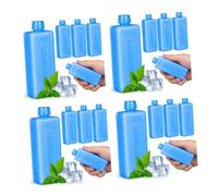 FOMIYES 16 Pcs Reusable Ice Packs for Air Conditioner and Cooler with Leak-proof Lid Design, Lightweight Pe Material Ice Blocks Suitable for Transporting Food and Outdoor Picnic Use
