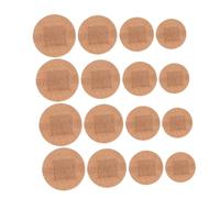 FOMIYES 160pcs Fabric Spot Bandages Round Adhesive Finger Plasters for Fingertips Knuckle Joints Outdoor Use