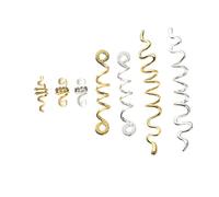 FOMIYES 16pcs Dreadlocks Hair Accessories Spiral Hair Beads Zinc Alloy Braiding Decorations for Braids Secure Hold and Stylish for Parties Weddings Fashion Shows
