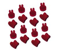 FOMIYES 16pcs Mini Red Hair Clips Tiny Claw Clips for Adults Comfortable Rounded Edges Practical for Daily Beauty Routines and Gift Giving