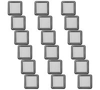 FOMIYES 18Pcs Blank Ink Pad Sponge 3X3Cm Small Uninked Stamp Pads for DIY Crafting Scrapbooking School Office Projects