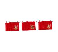 FOMIYES 18pcs Chinese Festive Candy Packaging Drawstring Bag for Year Bags Reusable Storage Cute Design for Chinese Party Favors and Gifts