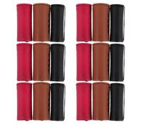 FOMIYES 18pcs Heatless Plastic Perm Rod Set with Elastic Bands - 3 Sizes 4.0cm, 3.5cm, 3.0cm Small Curling Rods for Short and Long Hair, DIY Cold Wave Hair Rollers for Natural Curly