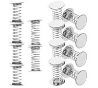 FOMIYES 18pcs Silver Metal Spring Base Dashboard Accessories for DIY Crafting and Home Decoration, Easy to Handle and Shape, Adorable Bobble Doll Replacement Parts for Developing Crafting