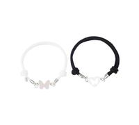 FOMIYES 1pair Couples Matching Heart Butterflies Adjustable Bracelet for Mother Daughter Unique Design Friendship Jewelry for Special Occasions Stainless Steel