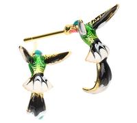 FOMIYES 1Pair Hummingbird Earrings for Women Adorable Tiny Bird Ear Studs for Birthdays and Holidays Versatile Jewelry for Casual Formal Outfits