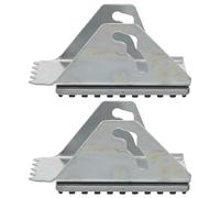 FOMIYES 1pair Ladder Anti-Skid Extension Feet Padded Replacement with Iron Rubber Material Silver Weather-Resistant Anti-Slip Performance for Uneven Ground and Tiles Use