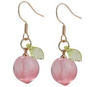 FOMIYES 1Pair Peach Dangle Earrings for Women Charming Fruit Drop Earrings Aesthetic Jewelry for Teen for Parties and Everyday Wear Enhance Your Style with Unique Charm