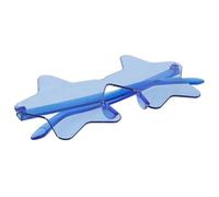 FOMIYES 1pair Star Shaped Rimless Sunglasses for Parties Unique Decorative Glasses for Festivals and Events Fun Photo Props for Men and Women Stylish Five-point Design Lenses