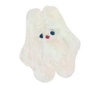 FOMIYES 1Pc Adorable Plush Rabbit Coin Purse Wallet with Zipper Cute Holder for Women for Cosmetics Cards White