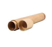 FOMIYES 1pc Bamboo Toothbrush Case Portable Round Travel Holder for Hiking Camping Lightweight Reliable Toothbrush Storage Tube Chic Vintage Design