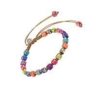 FOMIYES 1Pc Colorful Crystal Stone Seven Chakras Bracelet Durable Hand Chain with Multi Color Beads for Yoga and Meditation for Birthdays and Anniversaries