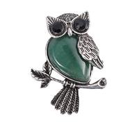 FOMIYES 1PC Creative Owl Shape Brooch Elegant Fashion Pin for Women Unique Breastpin for Wedding Parties Casual Official Occasions Chic Green