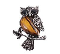 FOMIYES 1PC Creative Owl Shape Brooch Pin for Women Elegant Crystal Coat Pin for Weddings Parties Casual Wear Unique Fashion Accessory present Idea
