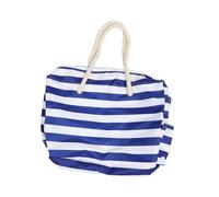 FOMIYES 1Pc Extra Large Beach Bag for Women Durable Canvas Tote Bag Blue for Pool Parties Travel Yoga and Shopping Includes Key Holder and Bottle Opener