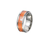 FOMIYES 1pc for Couples Electrocardiography Design Shape Ring for Wedding Party