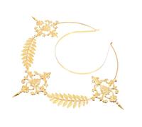 FOMIYES 1Pc Golden Bridal Headdress Retro Style Hairband for Fashionable Decorative Headband for Weddings Engagements and Parties Unique Design with Delicate Workmanship