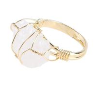 FOMIYES 1pc Natural Crystal Finger Ring Adjustable Chic Jewelry for Parties Unique Design for Unforgettable Memories Accessory Comfortable