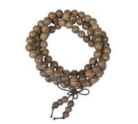 FOMIYES 1Pc Natural Sandalwood Buddha Beads Bracelet Round Beads Handmade Bangle for Meditation Buddhism Prayer Jewelry Accessories for Adults Women and Men