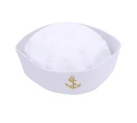FOMIYES 1Pc Navy Hat Summer Dome Sailor Hat with Embroidery Versatile for Cosplay Parties and Daily Wear Captain Accessory for Adults and Teens