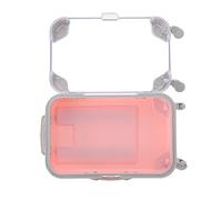 FOMIYES 1pc Plastic Eyelash Storage Box Window Compact Luggage Style Case for Creative False Eyelashes for Daily Use and Easy Organization