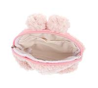 FOMIYES 1pc Rabbit Money Bag Cute Plush Coin Pouch for Portable Change Storage for Travel Shopping and Daily Use Adorable Cartoon Rabbit Design Pink for Makeup and Accessories