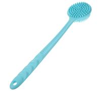 FOMIYES 1pc Silicone Shower Brush Handle Ergonomic Body Scrubber for Back and Lower Limbs Gentle Exfoliating Bath Brush and Easy to Clean Suitable for All Skin Types