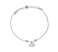 FOMIYES 1Pc Silver Retractable Love Heart Bracelet Jewelry for Women Unique Decorative Wristband for Festivals and Parties Comfortable Material for Girlfriends and Loved Ones