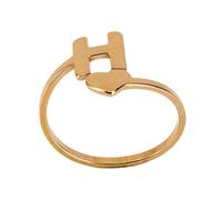 FOMIYES 1Pc Simple Stainless Steel English Initials Ring for Women Retro Golden Jewelry for Daily Wear Stylish for Any Occasion