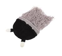 FOMIYES 1PC Viking Cow Horn Hat with Beard Warm Halloween Costume Prop for Cosplay Carnival and Fancy Dress Parties Comfortable and Easy to Store