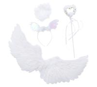 FOMIYES 1Set Angel Wings Costume for Lightweight Wing Prop with Headband and Fairy Wand for Cosplay Dress Up and Photo Shoots for Parties and Creative Activities