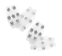 FOMIYES 2 Pairs Tooth Ice Cleats Snow Traction Crampons with Elastic Fit for Shoes and Boots Non Slip Winter Grippers for Hiking Running Icy Slopes and Snowy Terrain