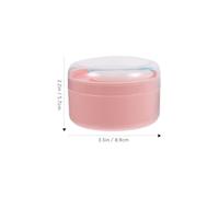 FOMIYES 2 Pcs Baby Powder Puff Case Set Small Loose Powder Puff Container Pastel Pink and Blue Portable for Travel and Daily Use