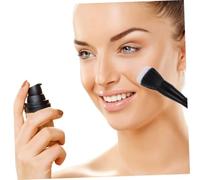 FOMIYES 2 Pcs Flat Head Blush Makeup Brushes with Painted Wooden Handle Lightweight Man-made Fiber Double-layer Design for Natural Powder Blending Suitable for Personal Use and