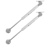 FOMIYES 2 Pcs Hydraulic Gas Strut Telescopic Support Rod Silver Crs Abs Silent Opening and Closing for Furniture Cabinet Lift-up Doors and Tatami Beds