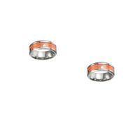 FOMIYES 2 pcs Stylish Unisex Electrocardiography Finger Ring Durable Shape Couples Ring for Party Wedding Everyday Wear