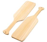 FOMIYES 2 Pieces 15-inch Unfinished Pine Wooden Greek Paddles for DIY Crafts Home Decoration Sorority and Fraternity Paddle Wood Crafting Supplies