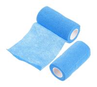 FOMIYES 2 Rolls Blue Vet Wrap Self-Adhesive Cloth Suitable for Fixation and Breathable Use in Sports Injury and Animal First Aid
