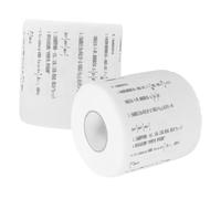 FOMIYES 2 Rolls Decorative Toilet Paper with Mathematical Formulas Pattern Novelty Bathroom Tissue for Party Decor Creative Printed Bulk Tissue for Fun and Unique Bathroom Styling
