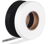 FOMIYES 2 Rolls Hemming Tape for Fabric Iron on Adhesive 2cm X 70 Yards Each Black and White Fusible No Sew Hem Tape for Curtains, Pants, and Sewing DIY