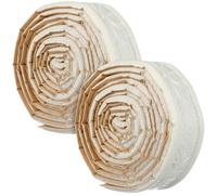 FOMIYES 2 Rolls Self Adhesive Foam Waistline Sticker 89.76 Inch X 1.77 Inch Flexible Skirting Board Border for Wall Ceiling Mirror Edging Corner Trim Home Decoration