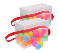 FOMIYES 2 Sets Indoor Party Games Swing Shaking Ping Pong Ball Box with Strap and 20 Table Tennis Balls, Novelty Twerking Game for Bridal Shower, Bachelorette and Group Fun Activities