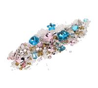 FOMIYES 2 Sets Ultra Shiny Flatback Rhinestones Nail Art Charms in Pastel Blue Easy DIY Manicure Nail Gems for Women Beginner-Friendly Glitter Resin Jewels for Creative Designs