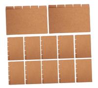 FOMIYES 20 Sets Portable Oxford Index Card Dividers Kraft Paper Tabs for Binder Notebooks Study Organizers with Page Markers and Classified Labels for Office Home Use