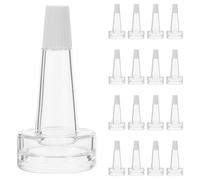 FOMIYES 200pcs Dropper Bottle Ampoule Trumpet Tip Lab Vial Dropper Nozzle for Liquid Sealing in Laboratory Experiments