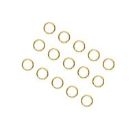 FOMIYES 200pcs Golden Stainless Steel Spring Rings for Bag Buckles Key Chain Circles DIY Jewelry Craft Projects