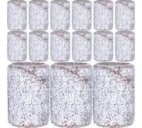 FOMIYES 200pcs White Grit Manicure Sanding Bands Nail Drill Polishing Rings for Natural and Artificial Nails Accessories for Shaping Smoothing and Gel Removal for Salon and Home Use
