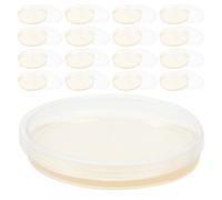 FOMIYES 20pcs 9cm Lb Agar Petri Dishes with Lid, Ready-to-use Nutrient Culture Plates for Laboratory Microbial Growth, Science Experiment and Specimen Storage